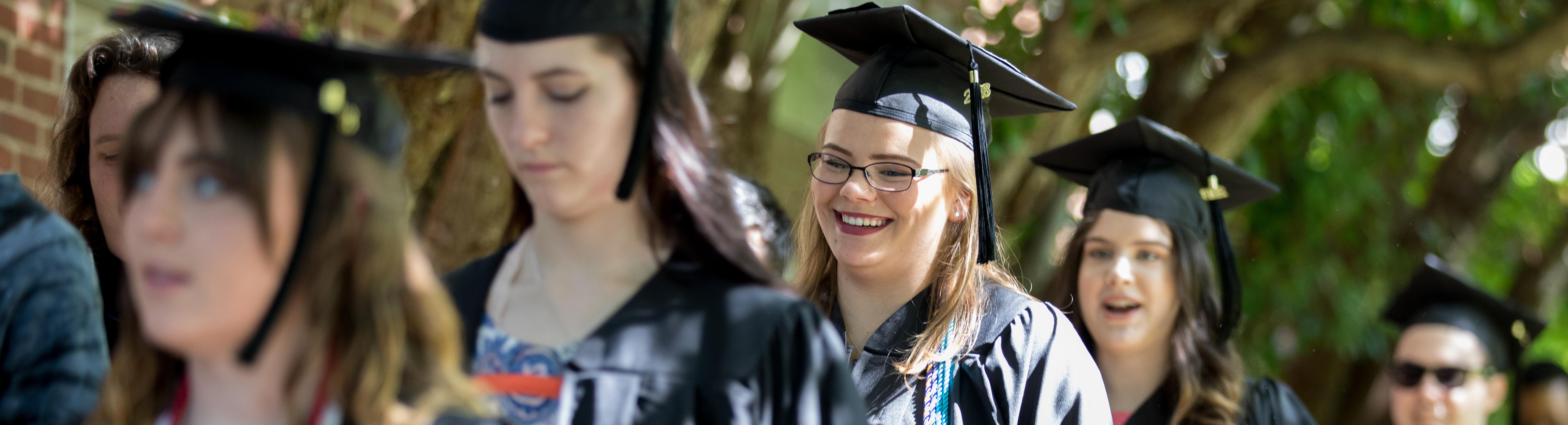 Students at graduation